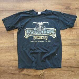 VTG Easyriders Rodeo Adult Medium Distressed Longhorn Skull Western Grunge Punk